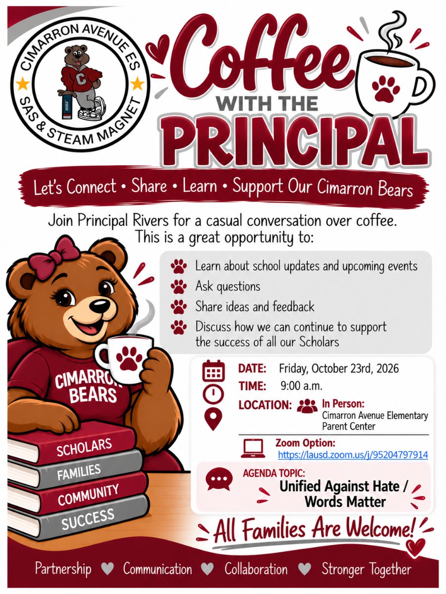 Coffee with Principal Flyer